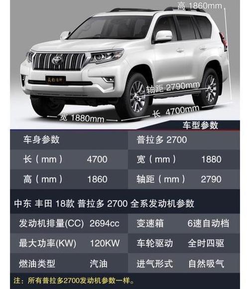 丰田霸道2700多少马力,丰田霸道2700动力参数
