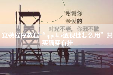 安装程序教程“appoker透视挂怎么用	”其实确实有挂