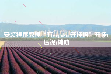 安装程序教程“有wepoker开挂吗	”开挂(透视)辅助