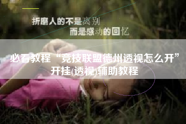 必看教程“竞技联盟德州透视怎么开”开挂(透视)辅助教程