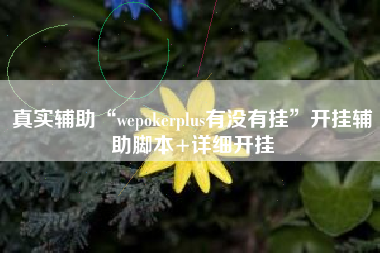真实辅助“wepokerplus有没有挂	”开挂辅助脚本+详细开挂