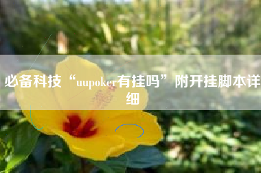必备科技“uupoker有挂吗”附开挂脚本详细