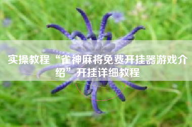 实操教程“雀神麻将免费开挂器游戏介绍”开挂详细教程