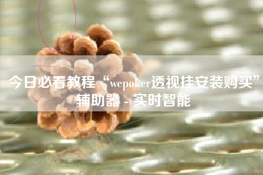 今日必看教程“wepoker透视挂安装购买”辅助器 - 实时智能