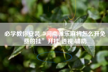 必学教你安装“河南微乐麻将怎么开免费的挂	”开挂(透视)辅助