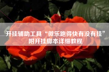 开挂辅助工具“微乐跑得快有没有挂”附开挂脚本详细教程