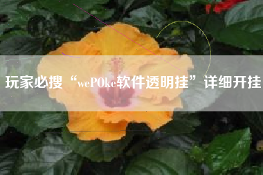 玩家必搜“wePOke软件透明挂	”详细开挂