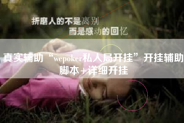 真实辅助“wepoker私人局开挂	”开挂辅助脚本+详细开挂