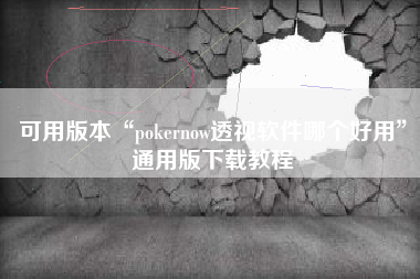 可用版本“pokernow透视软件哪个好用”通用版下载教程