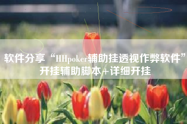 软件分享“HHpoker辅助挂透视作弊软件	”开挂辅助脚本+详细开挂