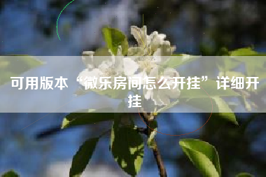 可用版本“微乐房间怎么开挂”详细开挂