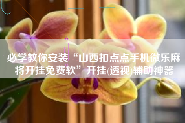 必学教你安装“山西扣点点手机微乐麻将开挂免费软”开挂(透视)辅助神器