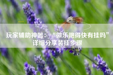 玩家辅助神器：“微乐跑得快有挂吗”详细分享装挂步骤