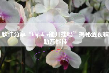 软件分享“hhpoker能开挂吗”揭秘透视辅助万能挂