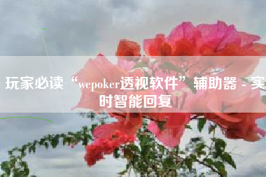 玩家必读“wepoker透视软件	”辅助器 - 实时智能回复