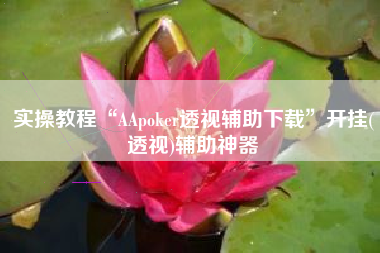实操教程“AApoker透视辅助下载”开挂(透视)辅助神器