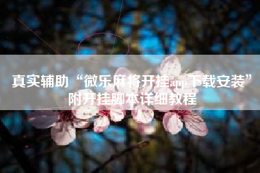 真实辅助“微乐麻将开挂app下载安装	”附开挂脚本详细教程