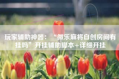 玩家辅助神器：“微乐麻将自创房间有挂吗	”开挂辅助脚本+详细开挂