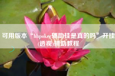 可用版本“hhpoker辅助挂是真的吗	”开挂(透视)辅助教程