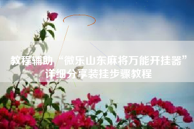 教程辅助“微乐山东麻将万能开挂器”详细分享装挂步骤教程