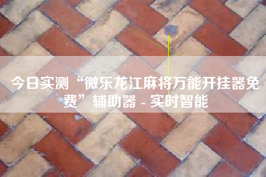 今日实测“微乐龙江麻将万能开挂器免费	”辅助器 - 实时智能