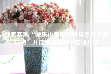 独家实测“微乐内蒙麻将开挂免费下载安装	”开挂辅助脚本+详细开挂