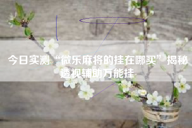 今日实测“微乐麻将的挂在哪买	”揭秘透视辅助万能挂