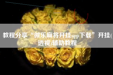 教程分享“微乐麻将开挂app下载”开挂(透视)辅助教程