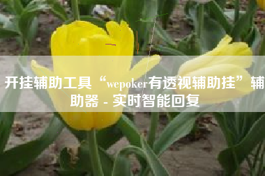 开挂辅助工具“wepoker有透视辅助挂	”辅助器 - 实时智能回复