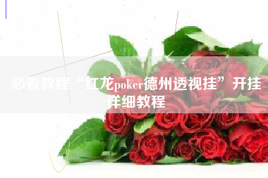 必看教程“红龙poker德州透视挂”开挂详细教程