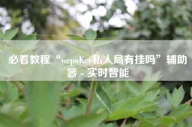 必看教程“wepoKer私人局有挂吗	”辅助器 - 实时智能