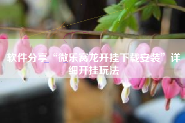 软件分享“微乐窝龙开挂下载安装”详细开挂玩法