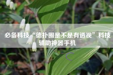 必备科技“德扑圈是不是有透视”科技辅助神器手机