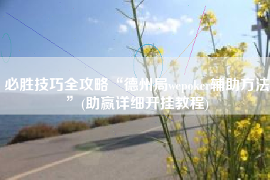 必胜技巧全攻略“德州局wepoker辅助方法”(助赢详细开挂教程)