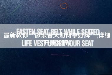 最新教你“微乐春天如何拿好牌”(详细开挂教程)