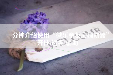 一分钟介绍使用“微乐亲友房辅助器”开挂(透视)辅助