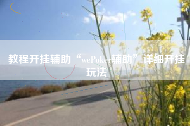 教程开挂辅助“wePoker辅助”详细开挂玩法