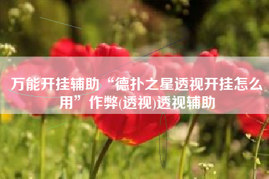 万能开挂辅助“德扑之星透视开挂怎么用”作弊(透视)透视辅助