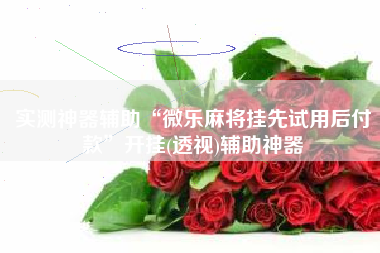 实测神器辅助“微乐麻将挂先试用后付款”开挂(透视)辅助神器