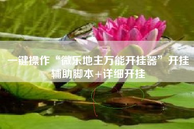 一键操作“微乐地主万能开挂器	”开挂辅助脚本+详细开挂