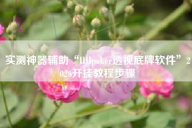 实测神器辅助“HHpoker透视底牌软件	”2026开挂教程步骤