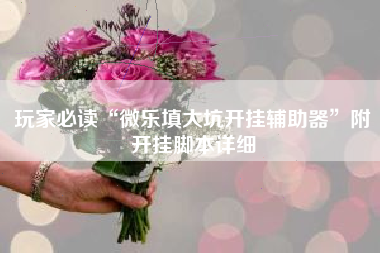 玩家必读“微乐填大坑开挂辅助器”附开挂脚本详细