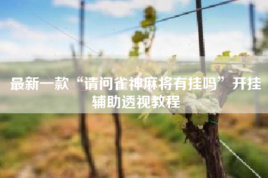 最新一款“请问雀神麻将有挂吗”开挂辅助透视教程