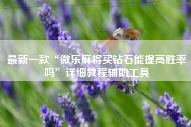 最新一款“微乐麻将买钻石能提高胜率吗”详细教程辅助工具