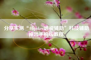 分享实测“AGpoker透视辅助	”科技辅助神器手机版教程