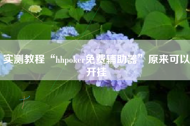 实测教程“hhpoker免费辅助器	”原来可以开挂
