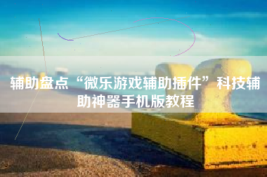 辅助盘点“微乐游戏辅助插件”科技辅助神器手机版教程