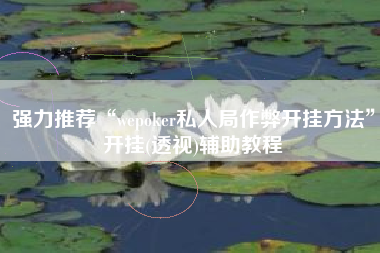 强力推荐“wepoker私人局作弊开挂方法	”开挂(透视)辅助教程