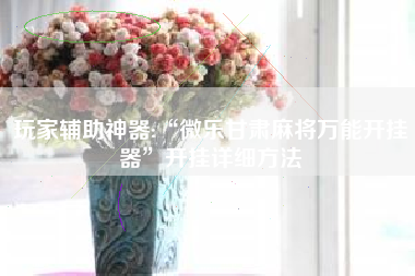 玩家辅助神器:“微乐甘肃麻将万能开挂器	”开挂详细方法