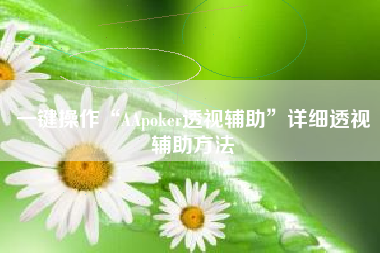 一键操作“AApoker透视辅助”详细透视辅助方法